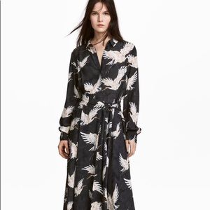 H&M midi floral print dress